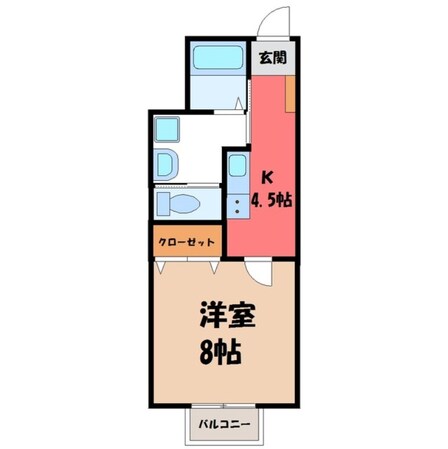 グリーンスタジアム前駅 徒歩19分 1階の物件間取画像